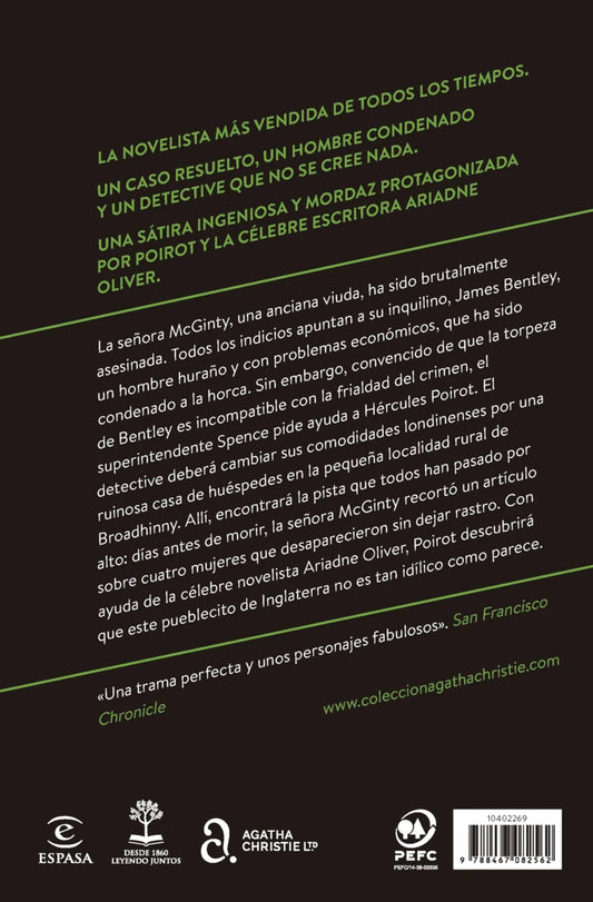 La señora McGinty ha muerto | Agatha Christie | Booket