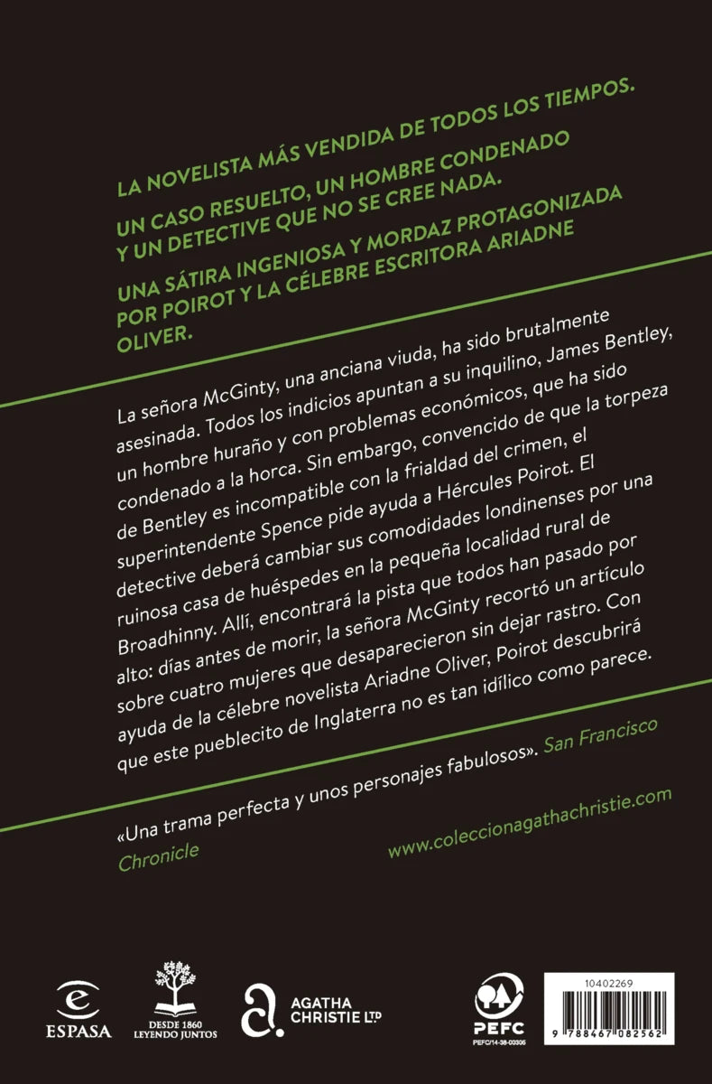 La señora McGinty ha muerto | Agatha Christie | Booket
