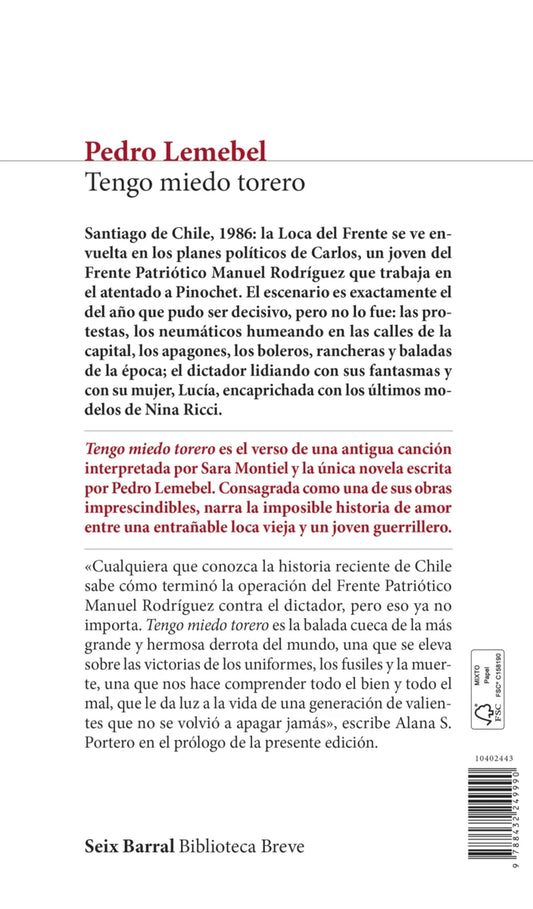 Tengo miedo torero | Pedro Lemebel | Seix Barral