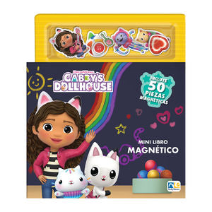 Mini libro magnético Gabby's Dollhouse (incluye 50 pzas. magnéticas) / Pd.