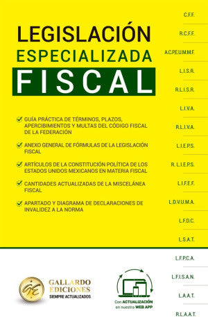 Legislación Fiscal Especializada 2025