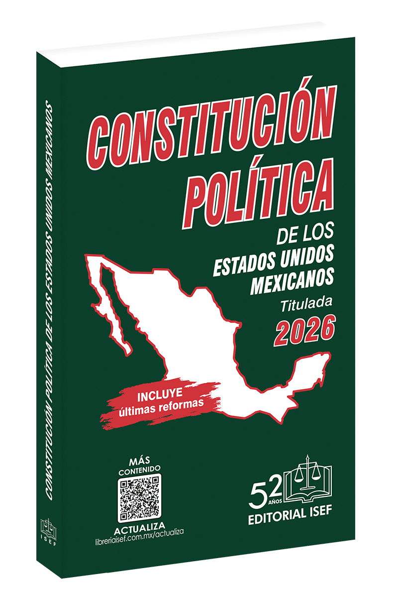 Constitución Política de los Estados Unidos Mexicanos 2026 (Bolsillo) | Ediciones Fiscales ISEF