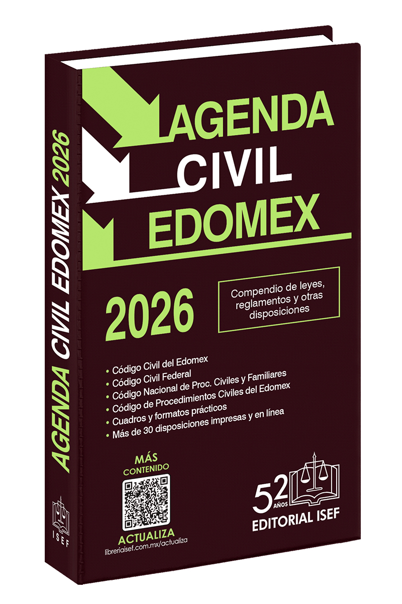 Agenda Civil del Estado de México 2026 | Ediciones Fiscales ISEF