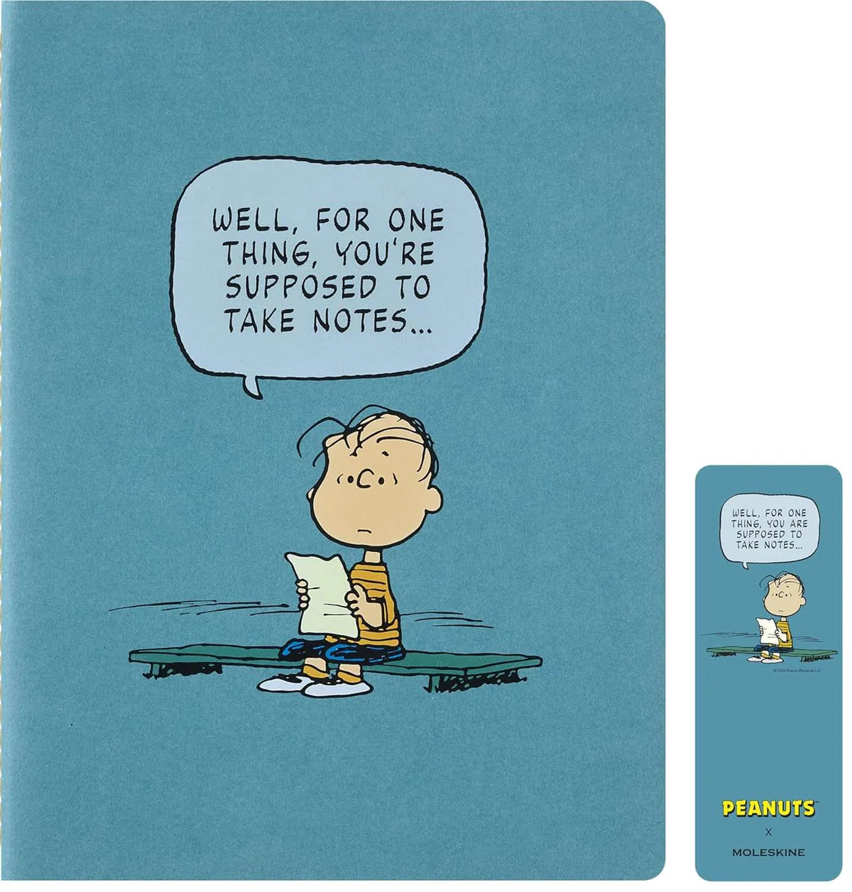 Moleskine Libreta Cahier Peanuts Extra Grande Hoja Rayada Pasta Suave