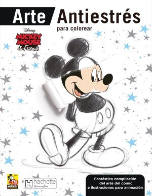 Arte antiestrés para colorear. Mickey Mouse & Friends