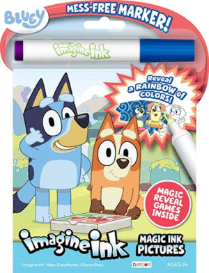 Imagine Ink Bluey (Libro para colorear) (Pasta Dura) | Bendon Publishing International