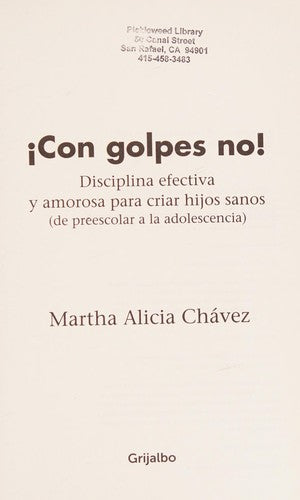 ¡Con golpes NO!