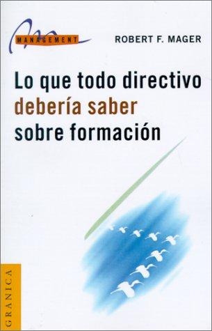 LO QUE TODO DIRECTIVO DEBERIA SABER SOBRE FORMACION