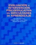 Evaluación E Intervención Psicoeducativa en Dificultades de Aprendizaje