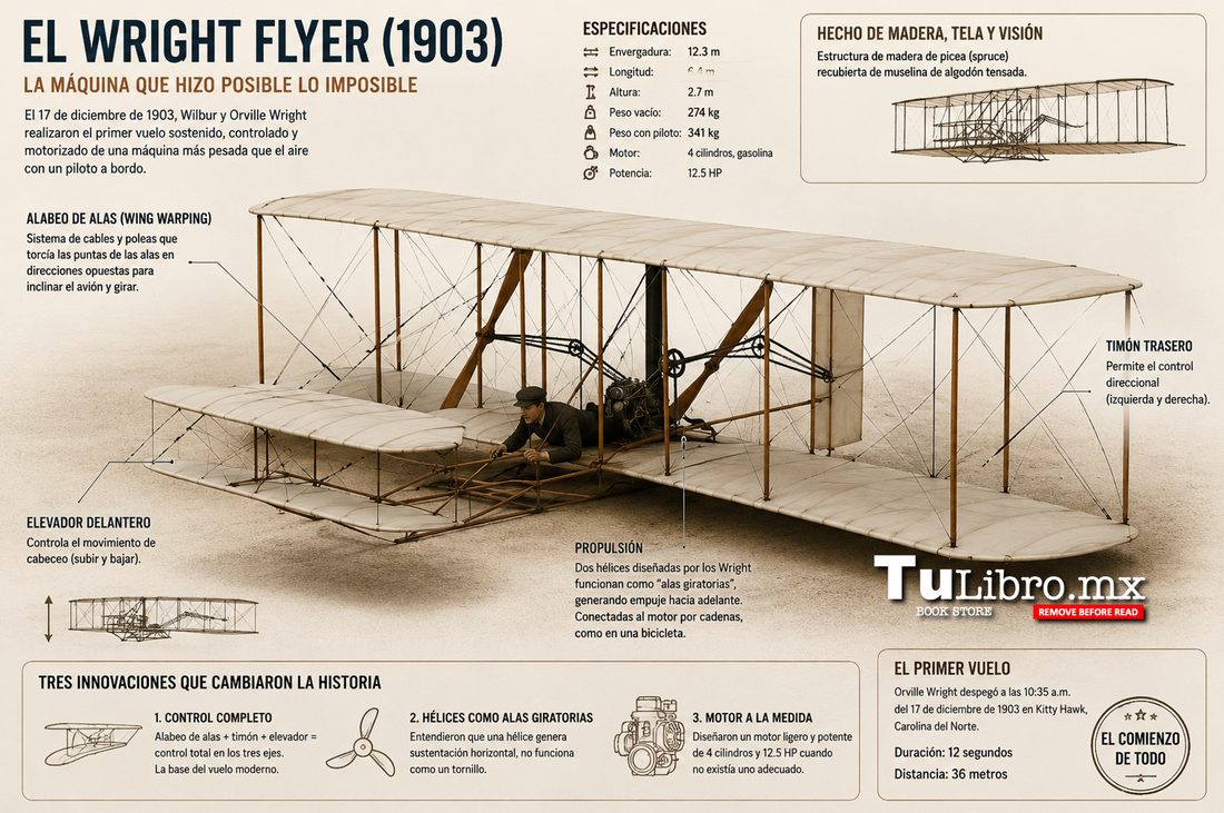 12 segundos que cambiaron la historia (Wright Flyer y el nacimiento de la aviación)