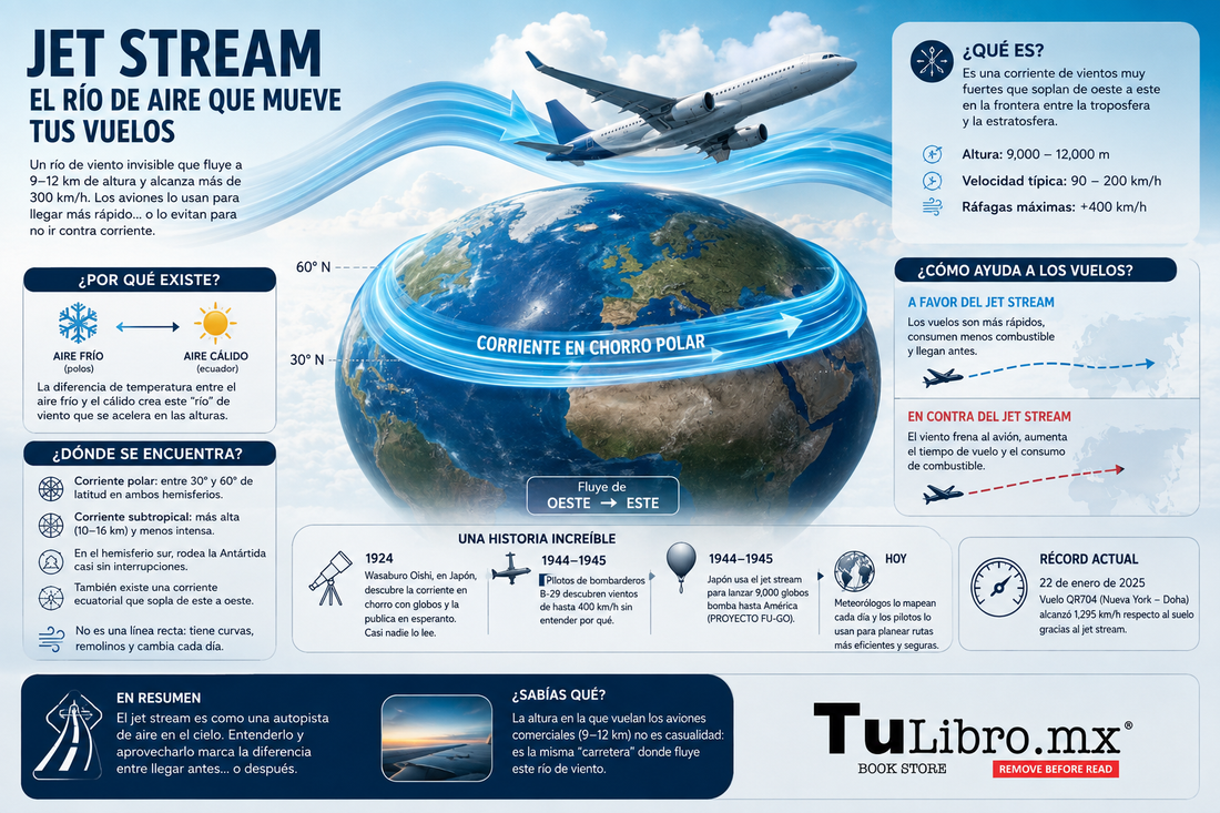 El río de aire a 300 km/h que tu avión usa todos los días (y que casi nadie conoce)