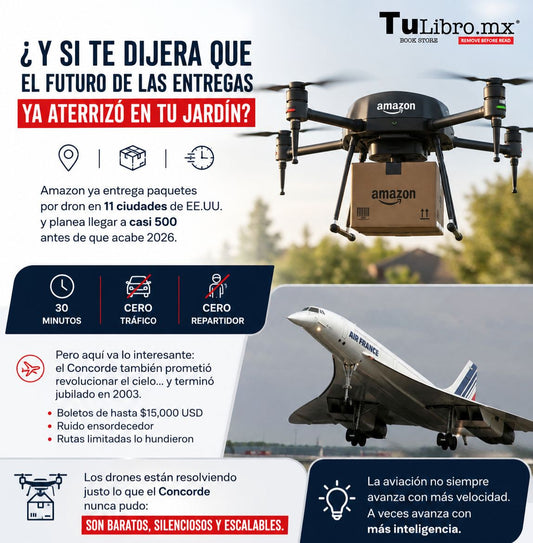 Drones de entrega: la revolución silenciosa que le está enseñando a la aviación la lección que el Concorde nunca aprendió