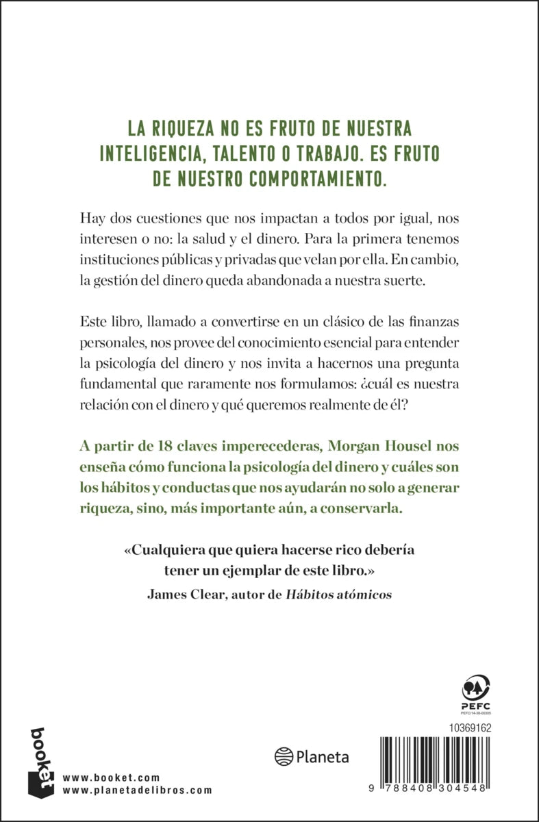 La psicología del dinero | Morgan Housel | Booket Paidós México