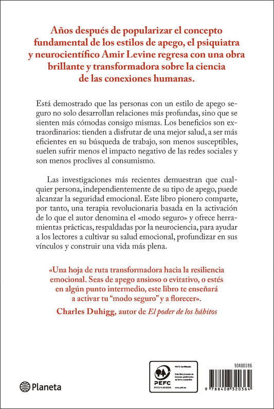 Seguridad emocional | Amir Levine | Planeta