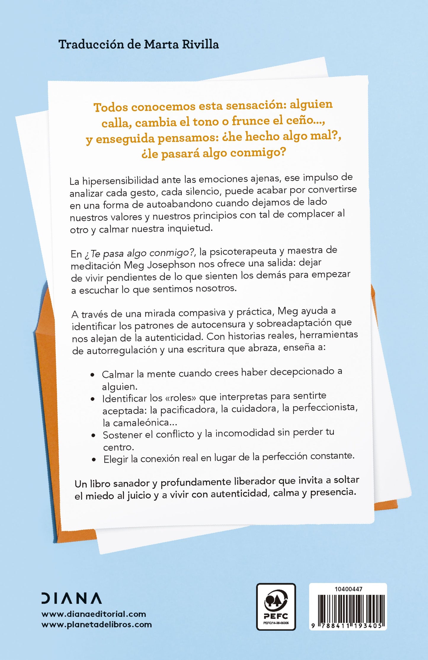 ¿Te enojaste conmigo? | Meg Josephson | Diana