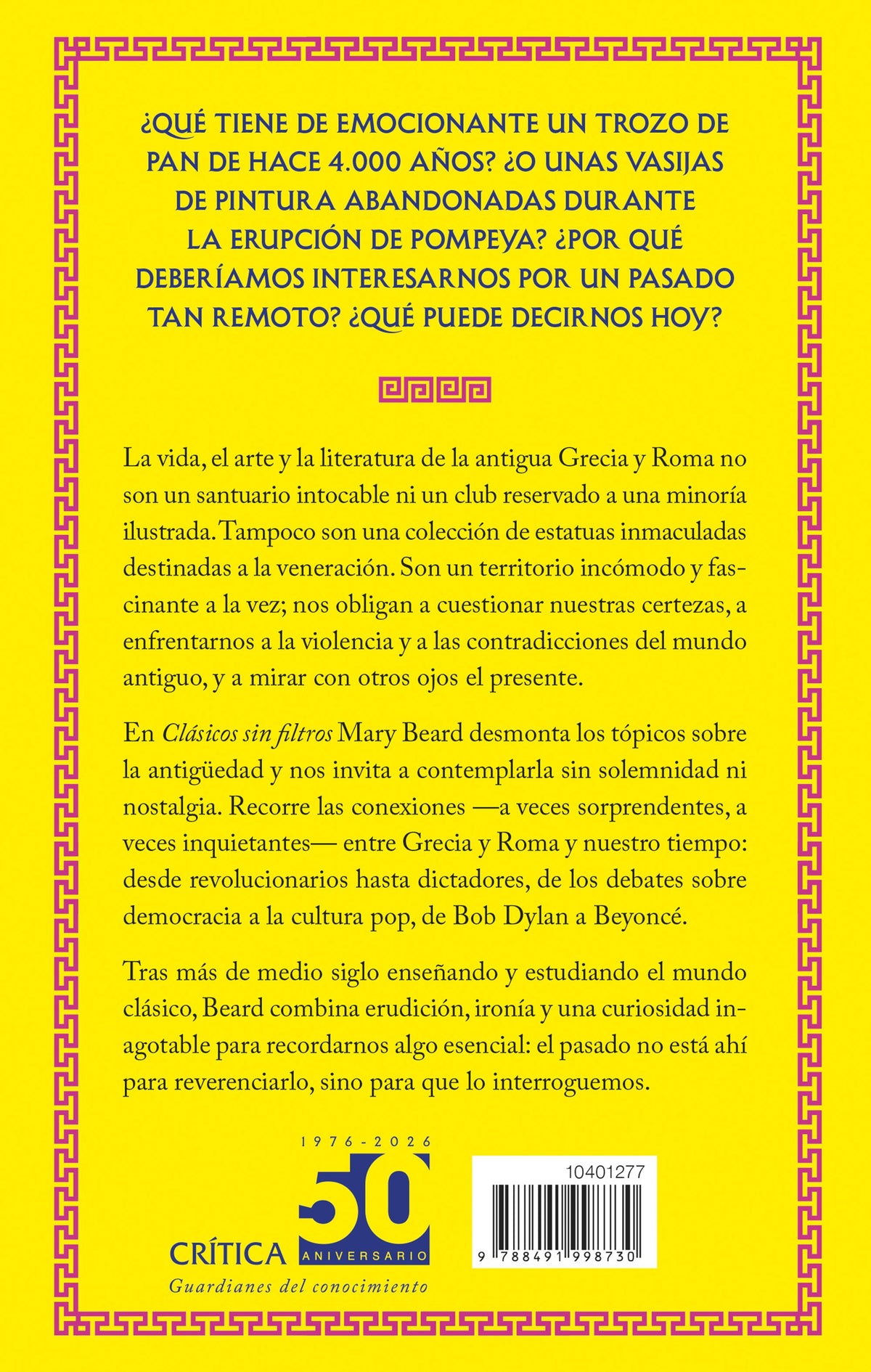 Clásicos sin filtros | Mary Beard |  Crítica