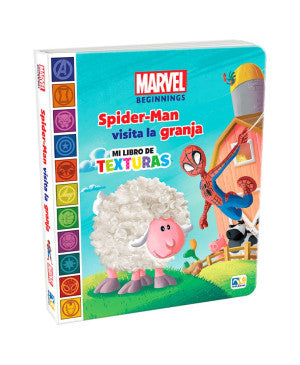 Spider - Man visita la granja. Mi libro de texturas / Pd.