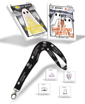 Paquete El club de los fantasmas tristes ( The Sad Ghost Club) / Combo de 2 Libros + 1 Pin