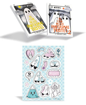 Paquete El club de los fantasmas tristes ( The Sad Ghost Club) / Combo de 2 Libros + Stickers