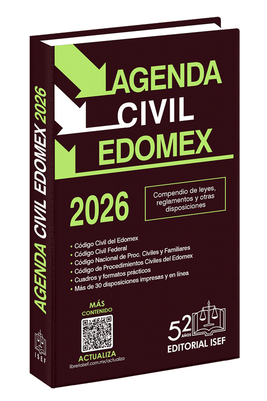 Agenda Civil del Estado de México 2026 | Ediciones Fiscales ISEF