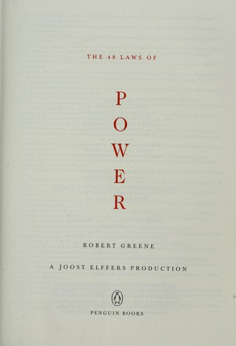 The 48 Laws of Power: 0 [Paperback] Greene, Robert and Elffers, Joost