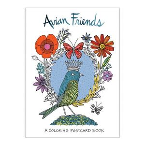 Coloring Pstcrd Avian Friends