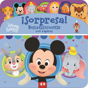 Busca y encuentra con tapitas. Disney baby ¡Sorpresa! / Pd.