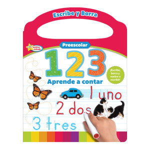 Escribe y borra Preescolar.  1, 2, 3, aprende a contar / Pd.