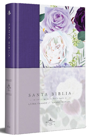 BIBLIA RVR 1960 FLORES MORADA