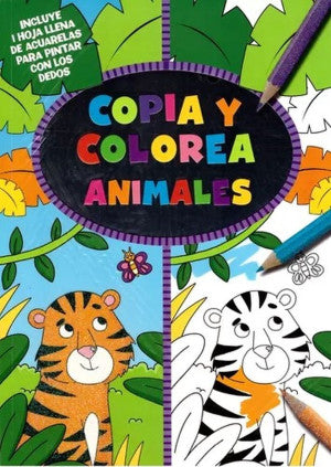 Copia y colorea animales