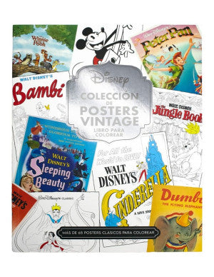 Disney: Colección de posters vintage. Libro para colorear