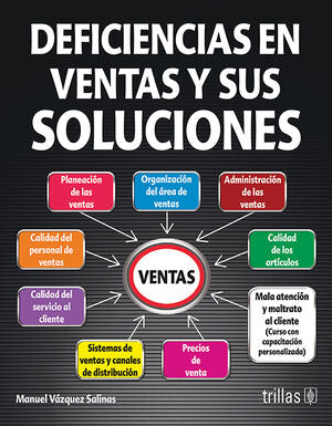DEFICIENCIAS EN VENTAS Y SUS SOLUCIONES | VAZQUEZ SALINAS, MANUEL | Trillas