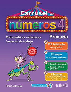 CARRUSEL DE NUMEROS 4. CUADERNO DE TRABAJO | HASSEY ZAVALA, PATRICIA | Trillas