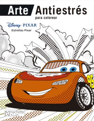 Arte antiestrés para colorear. Disney - Pixar estrellas de Pixar