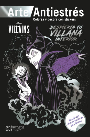 Arte Antiestrés. Villanas Antiestrés con stickers. Despierta tu villana interior | Hachette Bienestar