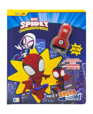 Spidey y sus sorprendentes amigos. Busca y Descubre / Pd. ( Incluye una ¡ Linterna Especial! )