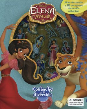 Disney Elena de Avalor. Contacto a la diversión  / Pd. (¡ Libro de cuentos y 10 personajes de succión adheribles!)