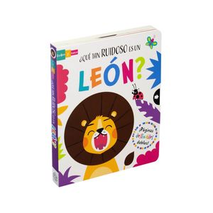 Libro con ventanas deslizables: ¿Qué tan ruidoso es un león? / Pd.