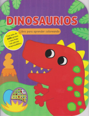 Libro para aprender coloreando. Dinosaurios