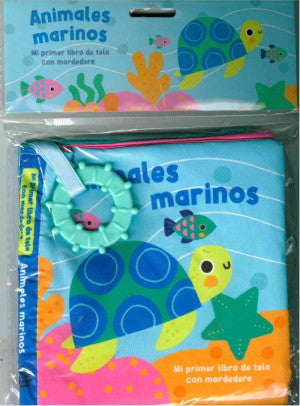 Animales marinos (Libro de tela con mordedera)