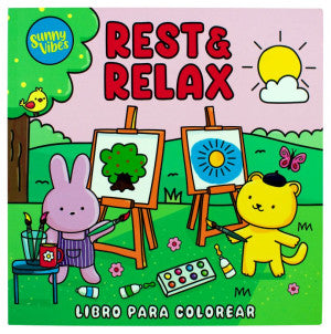 Sunny Vibes. Rest & Relax / Libro para colorear
