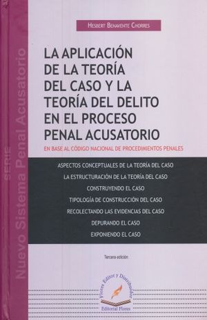La Aplicacion De La Teoria Del Caso Y La Teoria Del Delito En El Proceso Penal Acusatorio. En Base Al Codigo Nacional De Procedimientos Penales