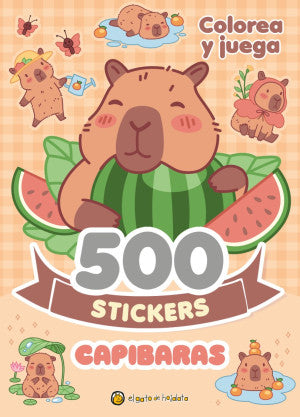 Capibaras. Colorea y juega (500 stickers)