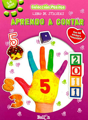 Aprendo a contar. Libro de stickers | Ballon Media