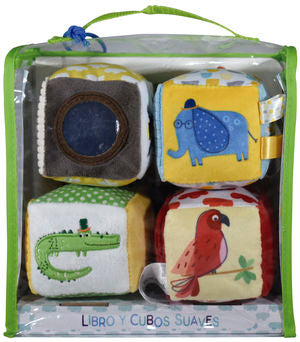 Libro y cubos suaves. Animales salvajes / pd.