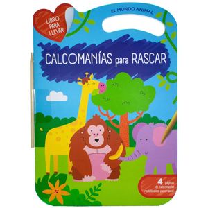 Libro para llevar. Calcomanías para rascar: El mundo animal | Yoyo Books Ediciones