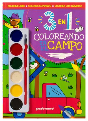 3 en 1. Coloreando en el campo