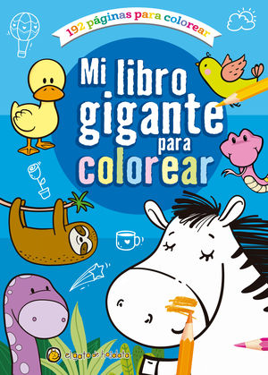 LIBRO GIGANTE PARA COLOREAR: AZUL