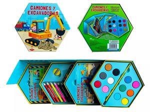 Camiones y Excavadoras (Caja hexagonal)
