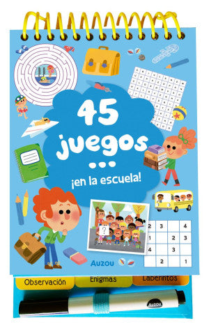 45 juegos ¡en la escuela! (Pasta Dura) | Auzou Editorial